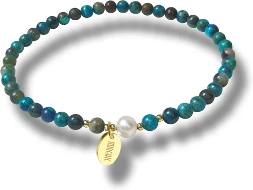 Vista 19 de Morchic - Pulsera elástica con cuentas de gemas naturales de 4 mm para mujeres, con perlas de agua dulce, regalo de cumpleaños de gemas energéticas