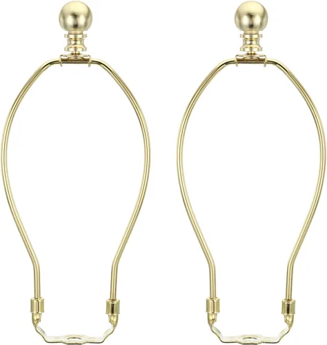 Vista 17 de PATIKIL Kit de arpa de lámpara de 5 pulgadas con remate, 2 juegos de soporte de sombra desmontable, accesorios de iluminación para lámparas de pie