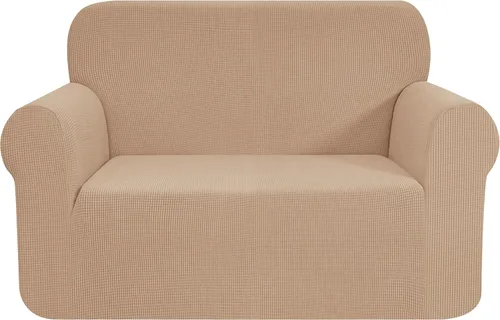 Vista 47 de CHUN YI - Funda elástica de 1 pieza para sillón grande, funda protectora suave de Jacquard con elastano, detalle de cuadros y parte inferior