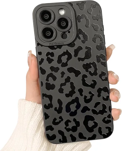 Vista 15 de Lovmooful Funda para iPhone 13 Pro Max, diseño negro, mariposas grandes Big Butterfly