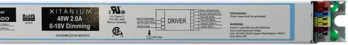 Vista 3 de Advance LEDINTA2000C24DO Controlador LED de atenuación, xitanio, 0-10V, 16-24-Vdc, 48W, 120/277V