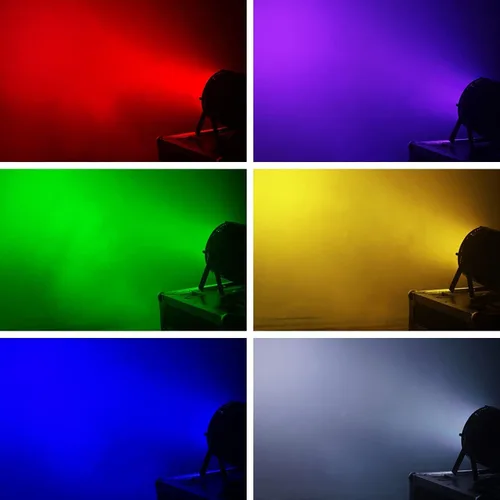 Vista 8 de Big Dipper Luces LED de escenario Par de luces 54X3W RGB multicolor brillante iluminación con sonido DMX activado maestro-esclavo luces elevadas