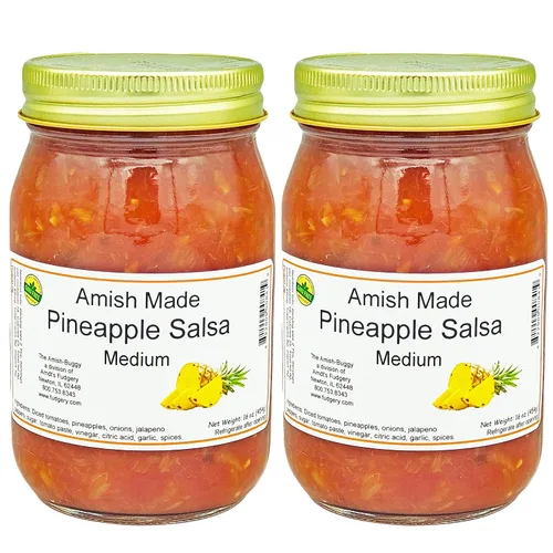 Vista 22 de Arndts Fudgery Amish Made Salsa Tarros de 2-16 onzas (manzana mediana)