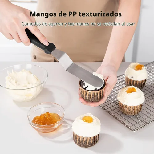 Vista 8 de Set de espátulas U-Taste de glaseado con ángulo inclinado