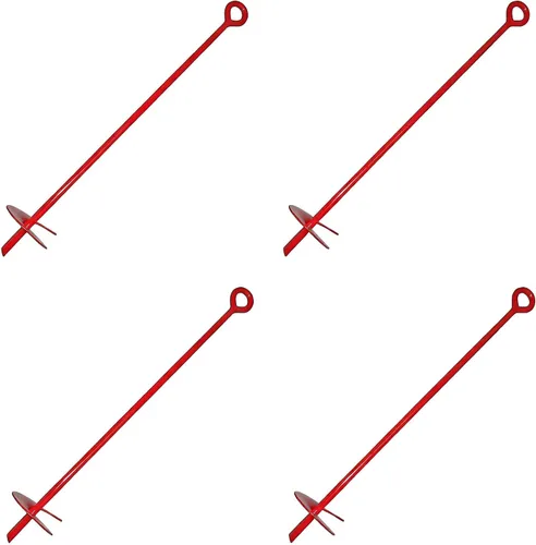 Vista 5 de MTB Supply 1 Pack Anclaje de Suelo de 15 Pulgadas con Broca de 3 Pulgadas de Hélice, Varilla de 12mm, Anclaje de Suelo de Alta Resistencia