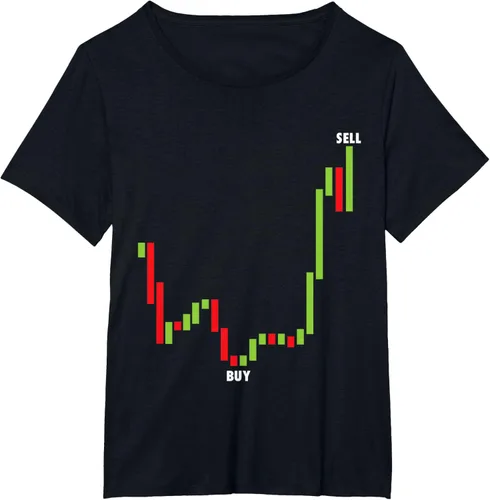 Vista 25 de Funny Day Trading Comprar Baja Venta Alta Stock Trading Camiseta Negro