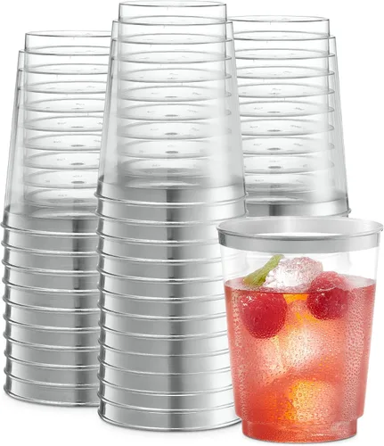 Vista 7 de PLASTICPRO Vasos de plástico desechables (transparente, 50)