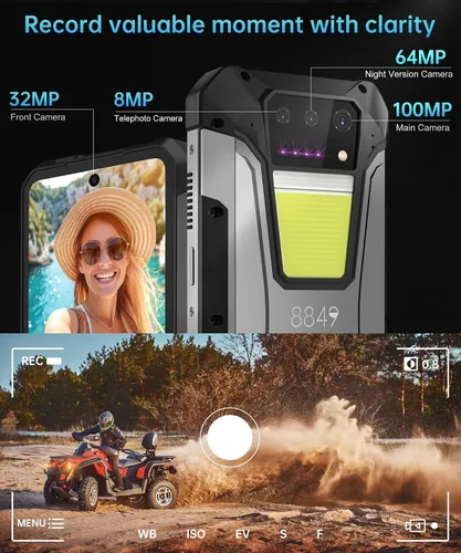 Vista 14 de 8849 Tank 2 Pro Smartphone Resistente Desbloqueado, 24+512GB/1TB Android 14 Teléfono Celular Resistente con Proyector, 6.79’’ 4G Teléfonos Móviles