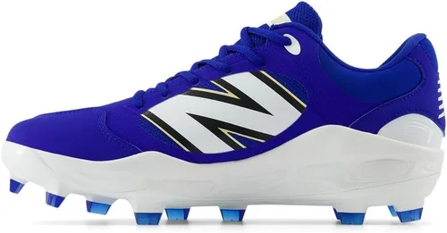 Vista 24 de New Balance Fresh Foam 3000 V7 - Zapatos de béisbol moldeados para hombre, color rojo mercurio/dorado, talla 6.5 M