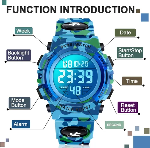 Vista 2 de ATIMO Reloj deportivo digital para niños, regalos para niños