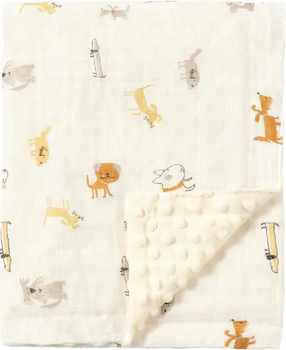 Vista 29 de CREVENT Manta de bebé de minky para niñas y niños, manta suave de felpa para recién nacidos - 30 x 40 pulgadas (Animal)