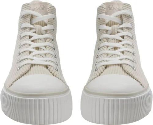 Vista 2 de PepStep Women's Fashion Platform High Top Sneakers, Cute Corduroy or Faux Lamb's Fur UpperMemory Foam Insole,Trendy Slim Shoe Lace