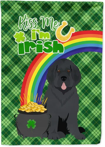 Vista 136 de Caroline's Treasures WDK4731GF - Bandera decorativa para jardín del día de San Patricio, color negro y tostado, Airedale Terrier, para jardín