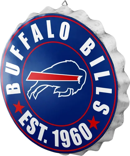 Vista 6 de NFL Team Logo Metal Hanging Wall Bottle Cap Sign