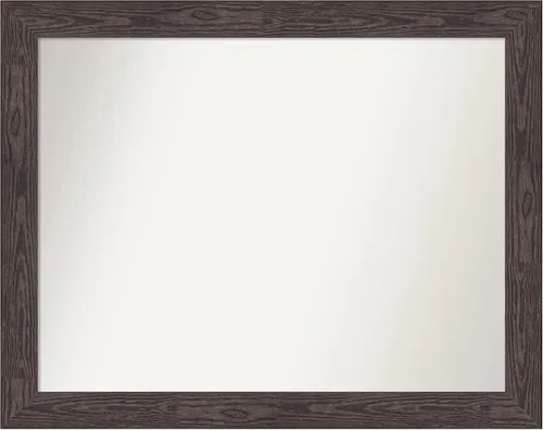 Vista 185 de Amanti Art Espejo personalizado, espejo de baño negro puente, espejo de pared o espejo de tocador de baño sobre el fregadero (26 x 26 pulgadas)