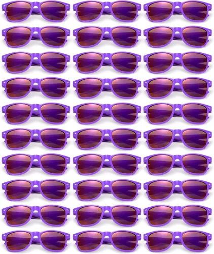Vista 21 de Gafas de sol clásicas para hombre, paquete de 15 unidades, espejo colorido Negro Espejo