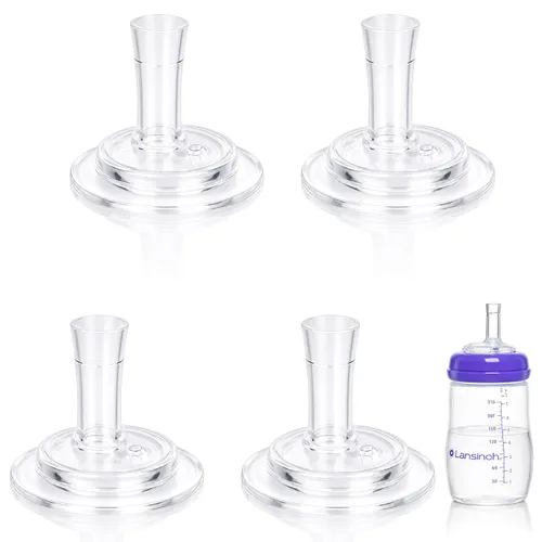 Vista 8 de CHUBBIEE Boquillas para sorber compatibles con biberones Lansinoh, paquete Boquilla para sorber
