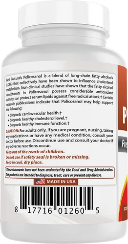 Vista 7 de Best Naturals Policosanol 10 mg 120 Cápsulas