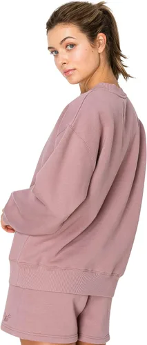 Vista 25 de Cali1850 Sudadera Cloud Nine Fleece Crew para mujer, ajuste relajado, cuello acanalado, puños y dobladillo