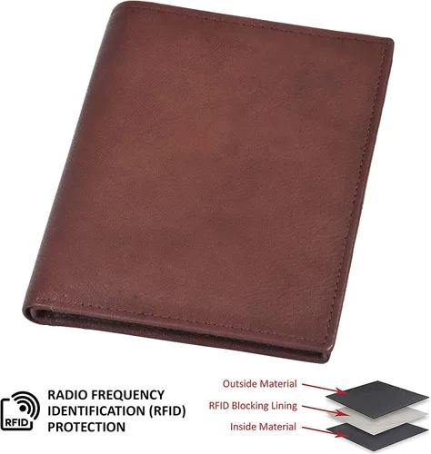 Vista 6 de LeatherBoss - Cartera plegable para hombre con 13 ranuras para tarjetas de crédito