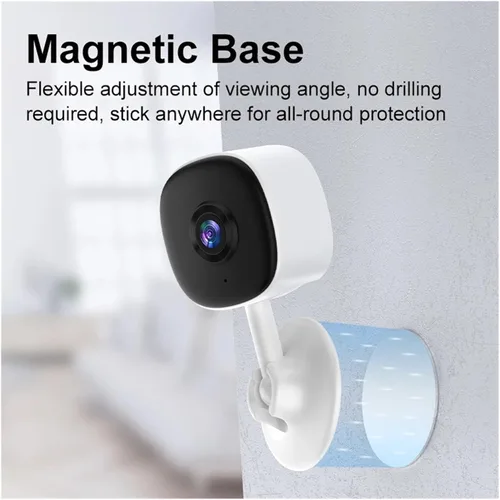 Vista 7 de 1080P WiFi Indoor Smart Home Security Camera, Human Motion Detection Auto Tracking Night Vision Audio Recording Cam EU
