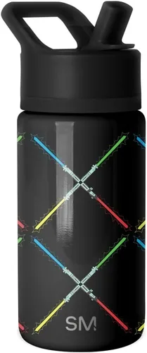 Vista 50 de Simple Modern DC Comics Batman - Botella de agua para niños con tapa con pajilla, vaso aislado de acero inoxidable de 14 onzas para niños, vaso a