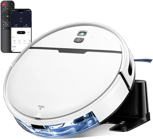 Vista 9 de Robot Vacuum and Mop Combo, 2 in 1 Robot Vacuum Cleaner with WiFi/App, Smart Robotic Vacuums with Strong Suction, Schedule, Self-Charging, Slim