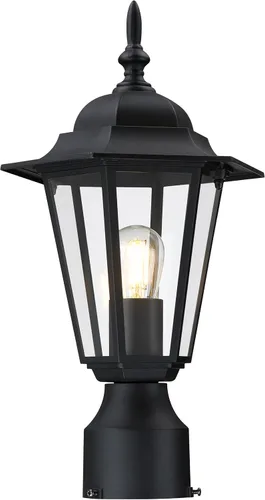 Vista 13 de GRUENLICH Luz de poste para exteriores, linterna de poste de aluminio Blanco