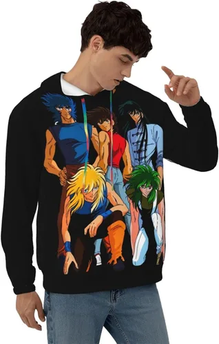 Vista 3 de Saint Seiya - Sudadera con capucha y cordón
