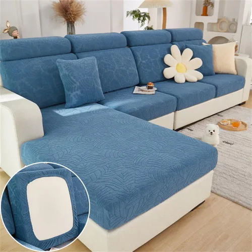 Vista 33 de Fundas mágicas para sofá, fundas interiores mágicas para sofá, funda universal resistente al desgaste, elástica para fundas modulares