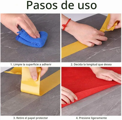 Vista 6 de Qujianwei - Cinta adhesiva de doble cara para alfombra Blanco