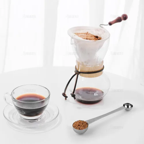 Vista 3 de AUEAR, Endurance - Cuchara medidora de café de acero inoxidable, 1 cucharada y 1 cucharadita de mango largo con marca de garrapata para té y azúcar