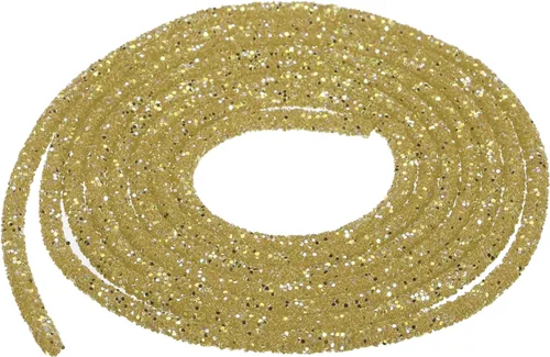 Vista 60 de MECCANIXITY Cuerda de lentejuelas con purpurina de 2.5 yardas, 6mm, 0.24 pulgadas, cuerda de tubo de lentejuelas con diamantes de imitación