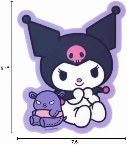 Vista 3 de Kuromi's Dolly - Alfombrilla de mouse con superficie lisa rodante, con licencia