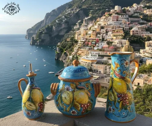 Vista 6 de CERAMICHE D'ARTE PARRINI - Placa ovalada pequeña de cerámica italiana para colgar Limones Amalfi pintados a mano Hecho en ITALIA Toscana Florencia