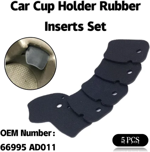 Vista 2 de 66995-AD011 para 01-04 Toyota Tacoma Cup Holder Insertos de goma Juego de 5 NUEVOS
