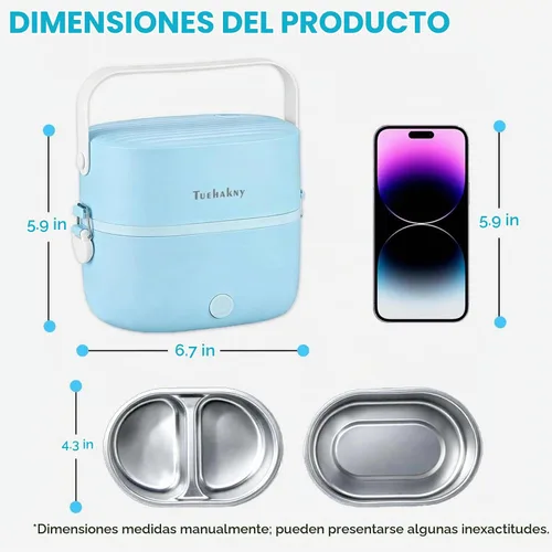 Vista 7 de Electric Cooking Lunch Box, 270W Portable Food Warmer