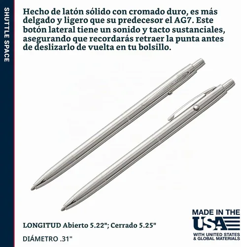 Vista 6 de Fisher Space - Bolígrafo espacial cromado (CH4)