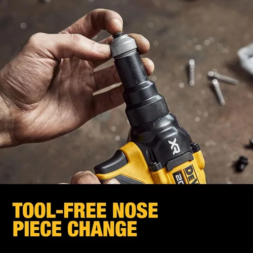 Vista 6 de DEWALT 20V MAX XR - Herramienta de remache inalámbrica, 3/16", solo herramienta principal (DCF403B)