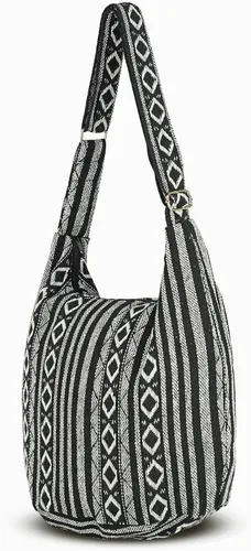 Vista 2 de Your Cozy Hobo - Bolso bandolera para mujer, bolso cruzado tailandés con correa ajustable