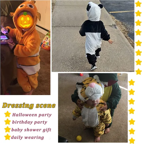 Vista 8 de TONWHAR Kid's and Toddler's Costume Baby Animal Outfit Baby Boys' Girls' One-Piece Rompers Jumpsuit