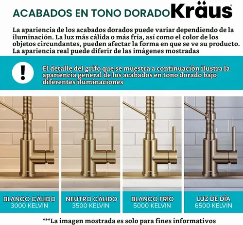 Vista 7 de KRAUS Bolden KPF-1610BB - Grifo de cocina extraíble de una sola manija de estilo comercial con 2 funciones en latón cepillado sin manchas, KPF-1610BB
