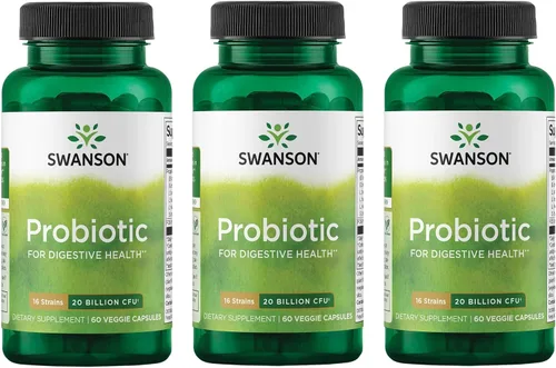 Vista 8 de Swanson Probiótico para la salud digestiva del tracto gastrointestinal Apoyo inmunológico Los viajeros apoyan 20 mil millones de UFC con prebiótico