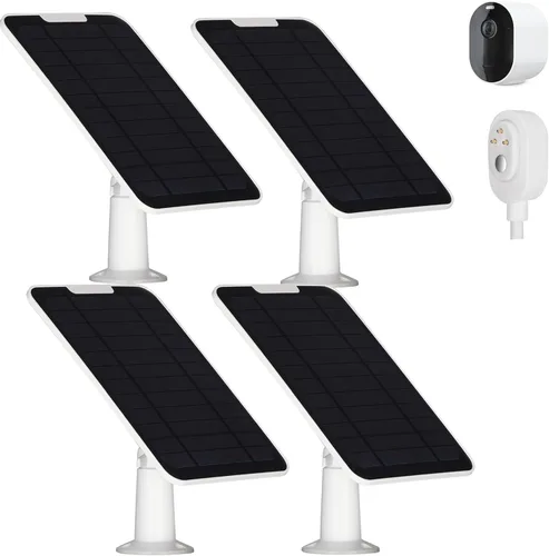 Vista 9 de Panel solar de carga de 5W de actualización compatible con Arlo Pro 3/Pro 4/Pro 5S/Ultra/Ultra 2/Go 2 Suministro de energía continua IP65 a prueba 1