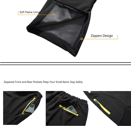 Vista 4 de Mens Ski Snow Waterproof Softshell Outdoor Hiking Velour Lined with Zipper Bottom Leg