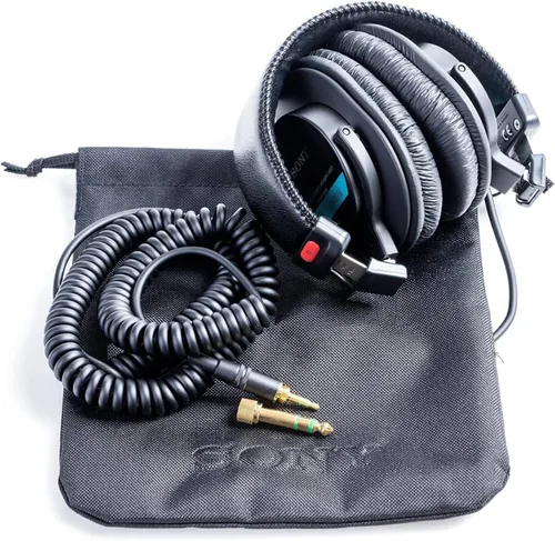 Vista 4 de Sony MDR7506 MDR-7506 audífono grande profesional de diafragma con estuche blando
