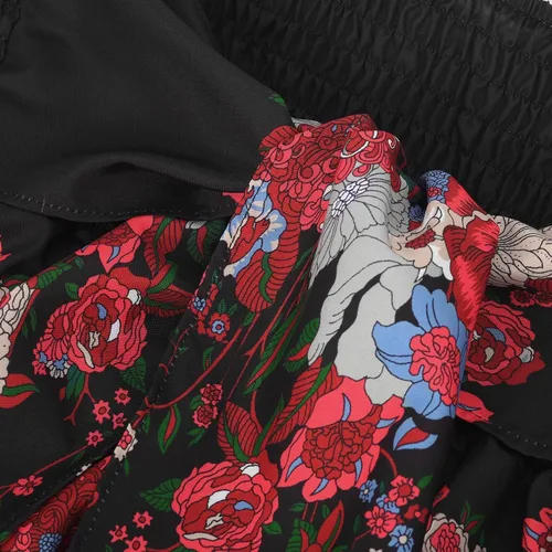 Vista 4 de Women Sweatpants Pants Boho Pants Print Pants Waist Fold Yoga Casual for Women Wide High Vintage Pants for Women