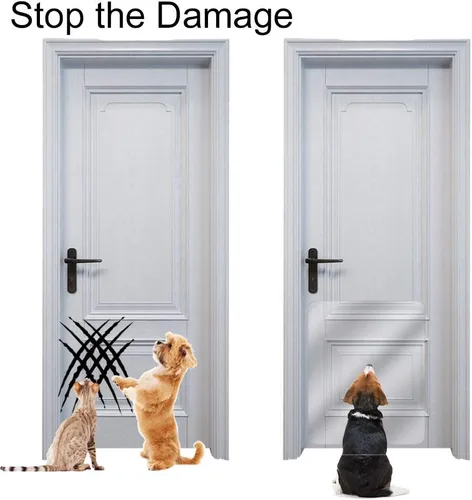 Vista 7 de In hand Protector transparente de arañazos para puerta de mascotas, protege tus muebles, cubierta flexible de lujo resistente