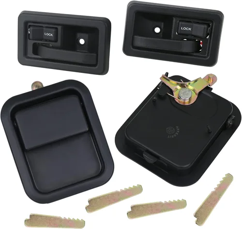 Vista 7 de APPERFiT Manijas de Puerta Exterior e Interior con Retenedores Compatibles con Jeep Wrangler YJ TJ 1991-2002 con Puertas Completas Reemplaza