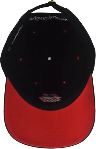 Vista 3 de Concept One Rolling Stones - Gorra de béisbol de algodón ajustable con logotipo de labios para mujer, con ala curvada